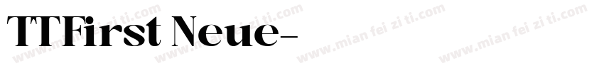 TT First Neue字体转换